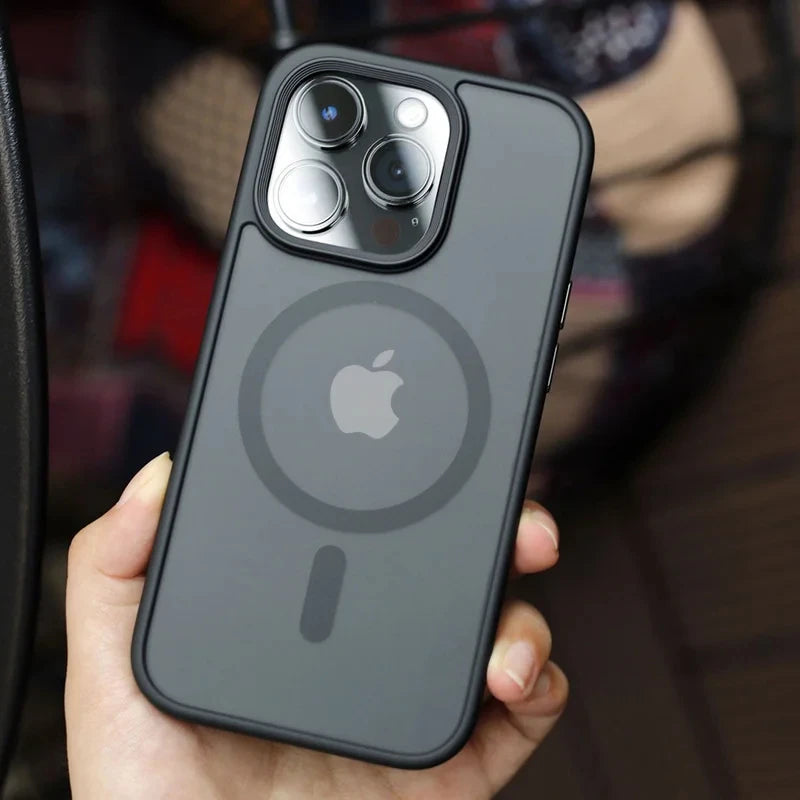Matte Translucent Frosted Case For IPhone 18 16 15 14 13 11 12 17 Pro Max Plus Magnetic Case For Magsafe Wireless Charging Cover