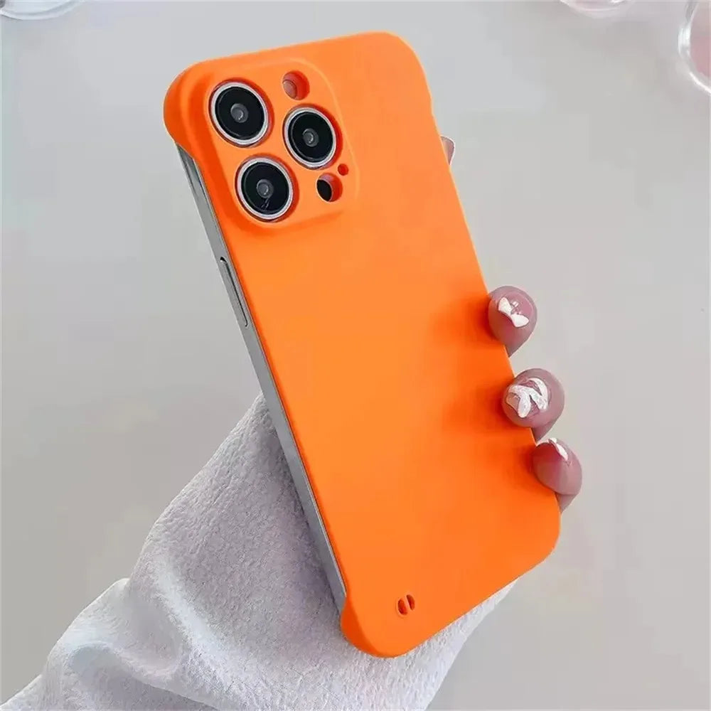 Ultra Thin Minimalist Borderless Phone Case For iPhone 18 17 Air 16 E 15 14 Pro Max Plus Frameless Skin Friendly Hard Back Cover