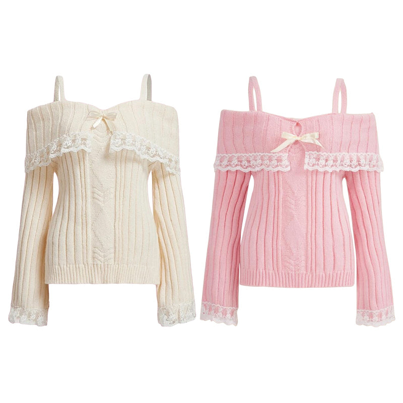 Off Shoulder Knit Top
