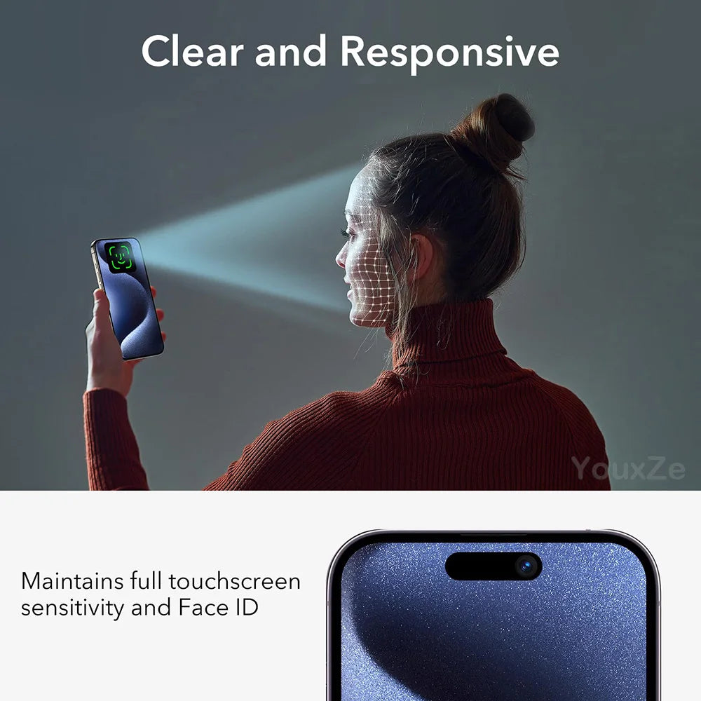 4Pcs Anti Spy Tempered Glass For iPhone 17 16 15 14 13 12 11 Pro Max XS XR Privacy Screen Protector Full Cover Case Friendly 9H