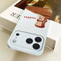 Phone Case For iPhone 17 16 15 14 13 12 11 Plus Pro Max Mini Glossy HD Hard Cover Film Shell B-Bread T-Thief