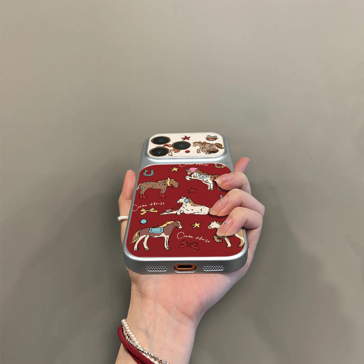 Cute Cartoon Full Screen Pony Phone Case for IPhone 11 12 13 14 15 16 17 Pro Max 17 Air 16 Plus Shockproof Dustproof Back CAover