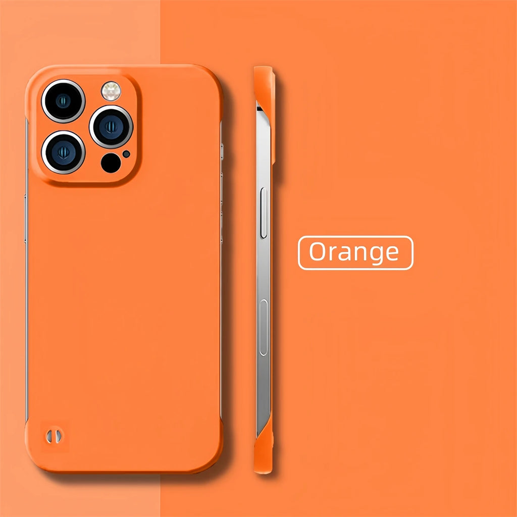 Ultra Thin Minimalist Borderless Phone Case For iPhone 18 17 Air 16 E 15 14 Pro Max Plus Frameless Skin Friendly Hard Back Cover