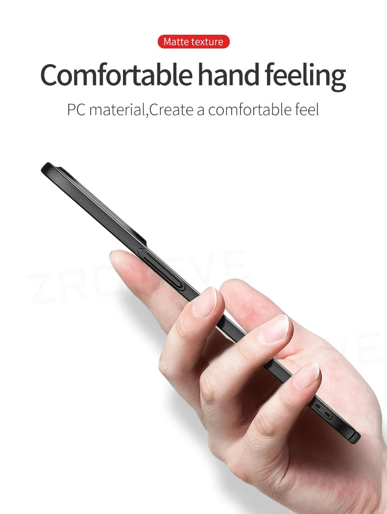 For iPhone 18 17 16 Pro Max 17e 16e 15 14 Plus 13 Mini Case ZROTEVE Ultra Slim Matte Hard PC Cover For IPhone17 Air Phone Case