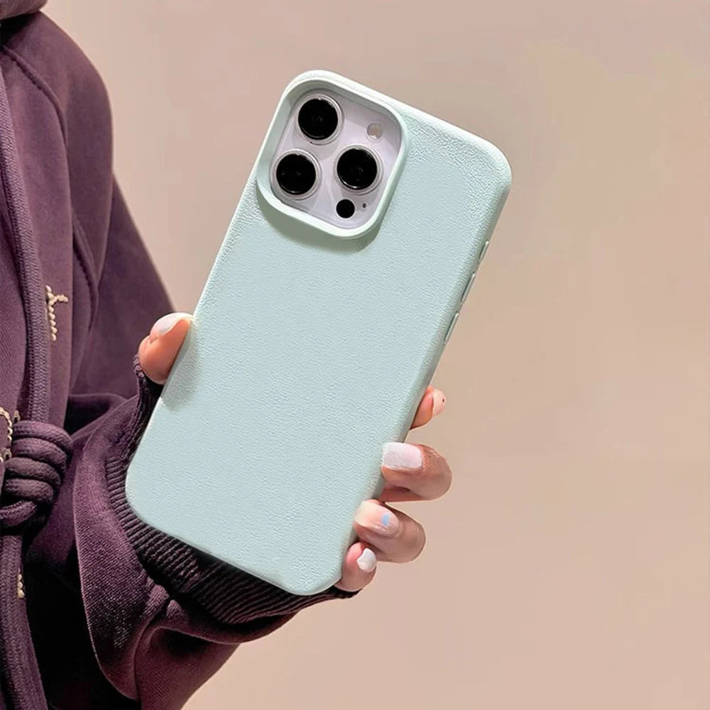 Leather TPU Phone Case For iPhone 17 Pro Max 18 16 13 11 15 14 Plus 12 Air 17Promax 16promax Shockproof Soft Funda Cover Coque