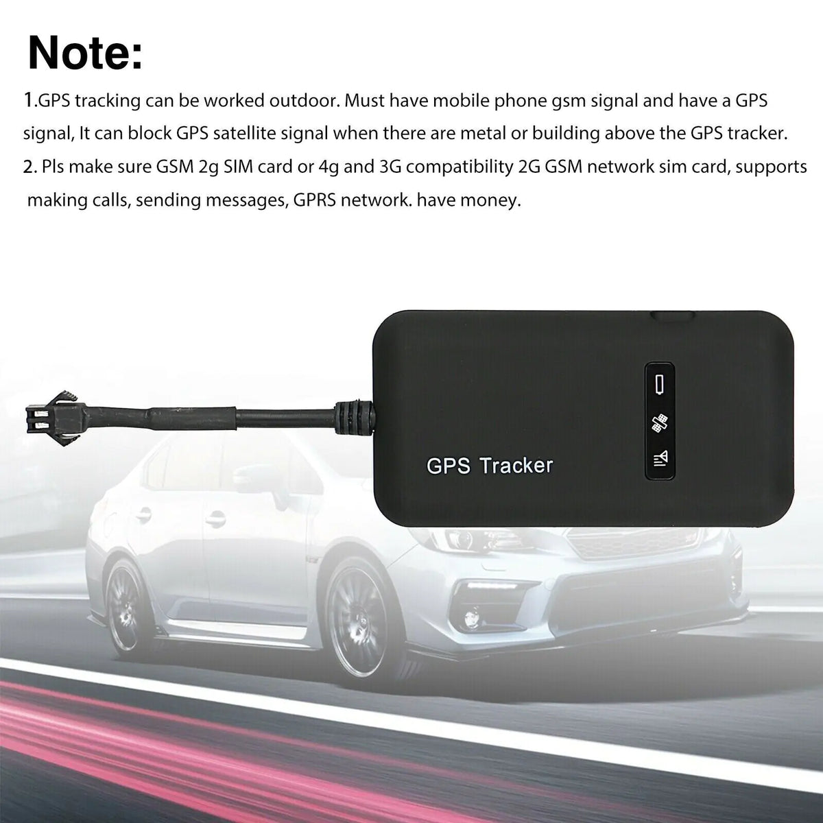 Real Time GPS Tracker Tracking Locator Device GPRS GSM
