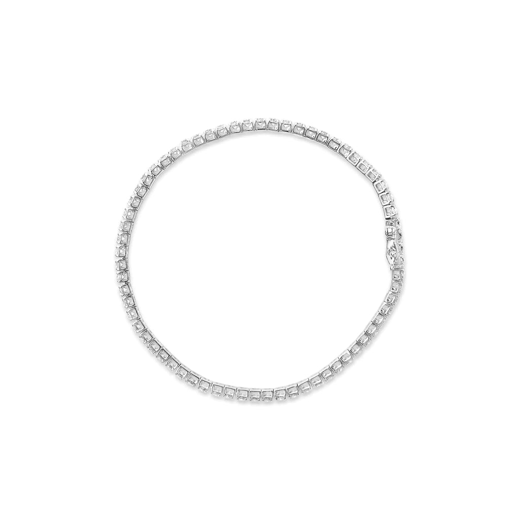 14K White Gold Diamond Tennis Bracelet
