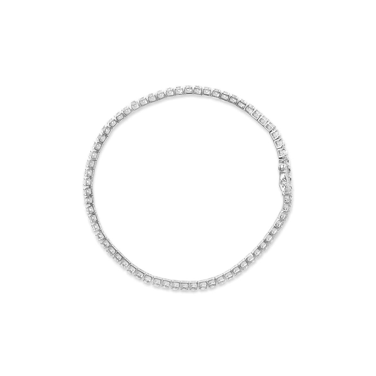 14K White Gold Diamond Tennis Bracelet