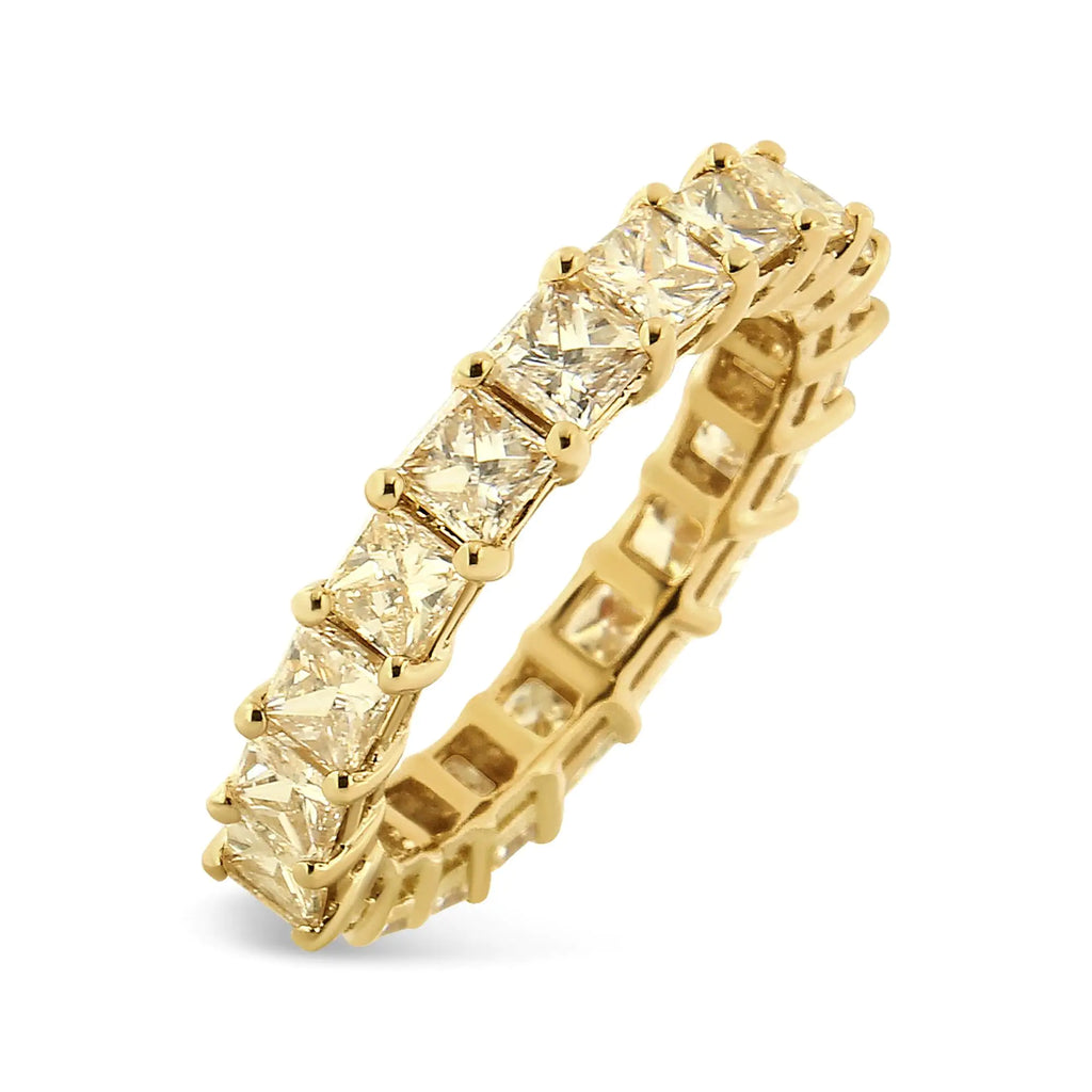14K Yellow Gold Princess Cut Ring