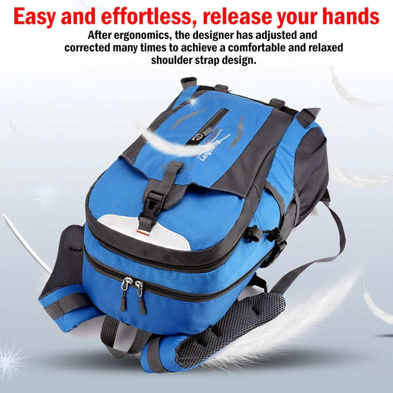 40L Men Travel Backpack Rucksack Camping Laptop Hiking School