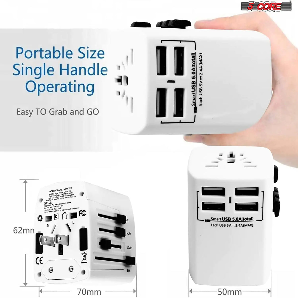 Universal Travel Adapter International Power Adapters 3