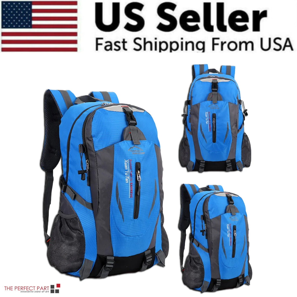 40L Men Travel Backpack Rucksack Camping Laptop Hiking School