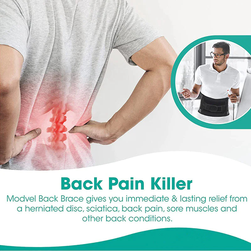 Adjustable Lower Back Brace Lumbar Support Waist Belt Men Pain