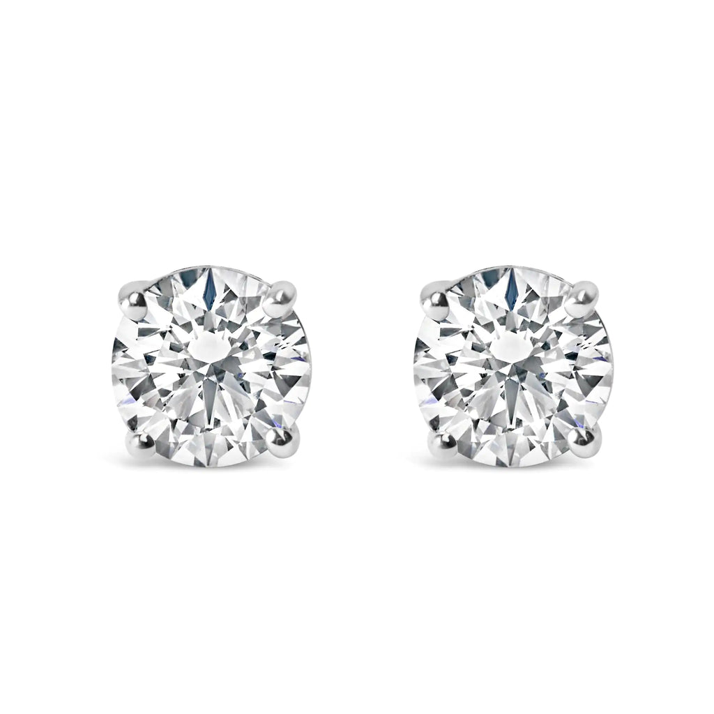 IGI 14K White Gold Diamond Earrings