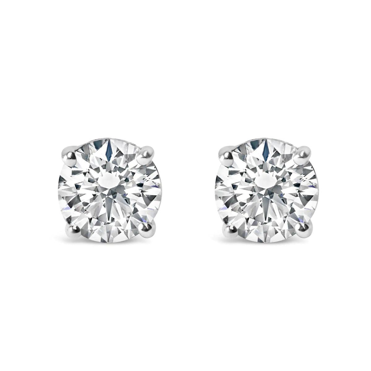 IGI 14K White Gold Diamond Earrings