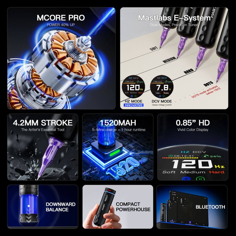 Dragonhawk Wireless Tattoo Pen Machine 4.2Mm Strokes Length |
