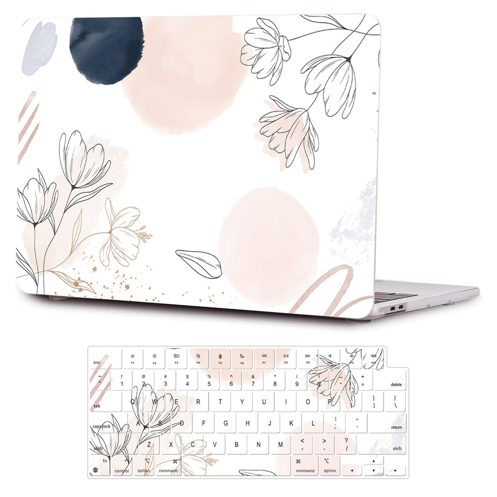MacBook Pro 14-inch (M1–M5, M5 Pro/M5 Max) Case - Watercolor Floral Design