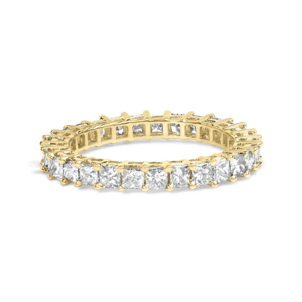 14K Yellow Gold Princess Cut Ring