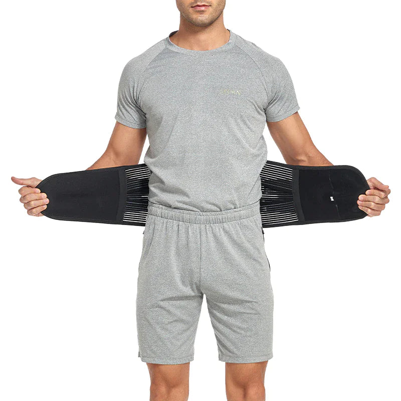 Adjustable Lower Back Brace Lumbar Support Waist Belt Men Pain