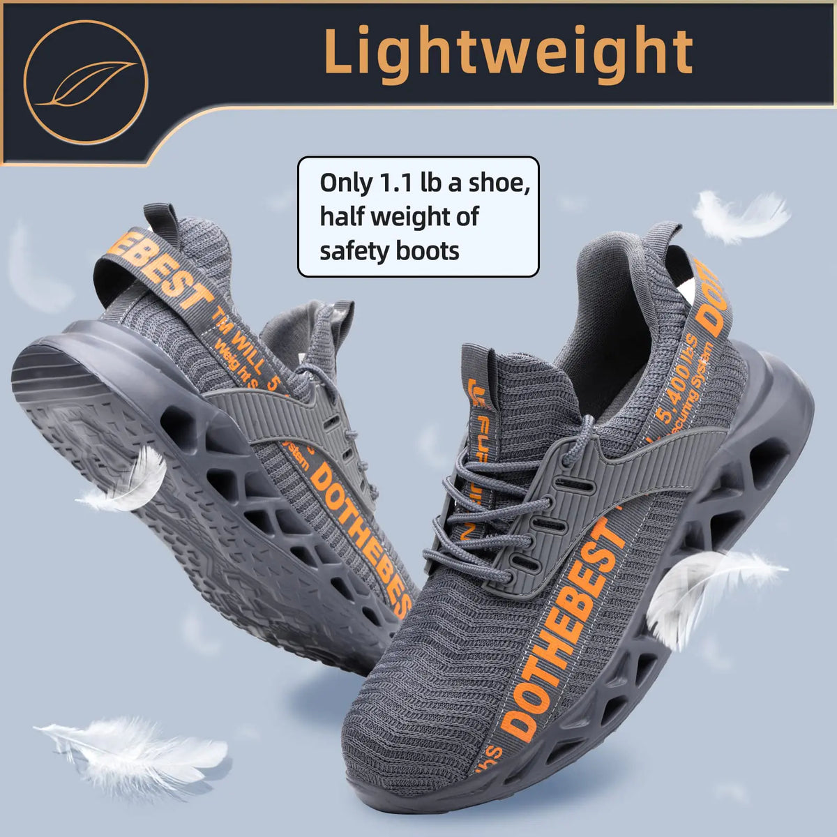 Furuian Waterproof Steel Toe Sneakers