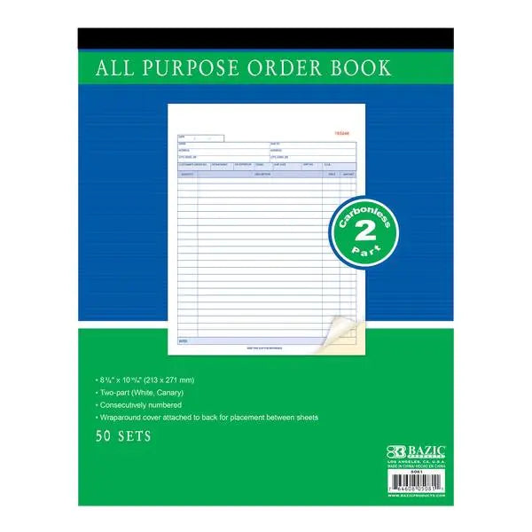 Order Book 8.38" x 10.7" 50-Set