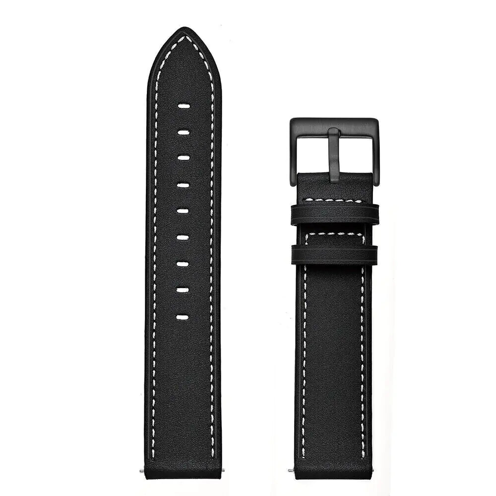 18mm 20mm 22mm Classic Genuine Leather Watch Band Strap Quick