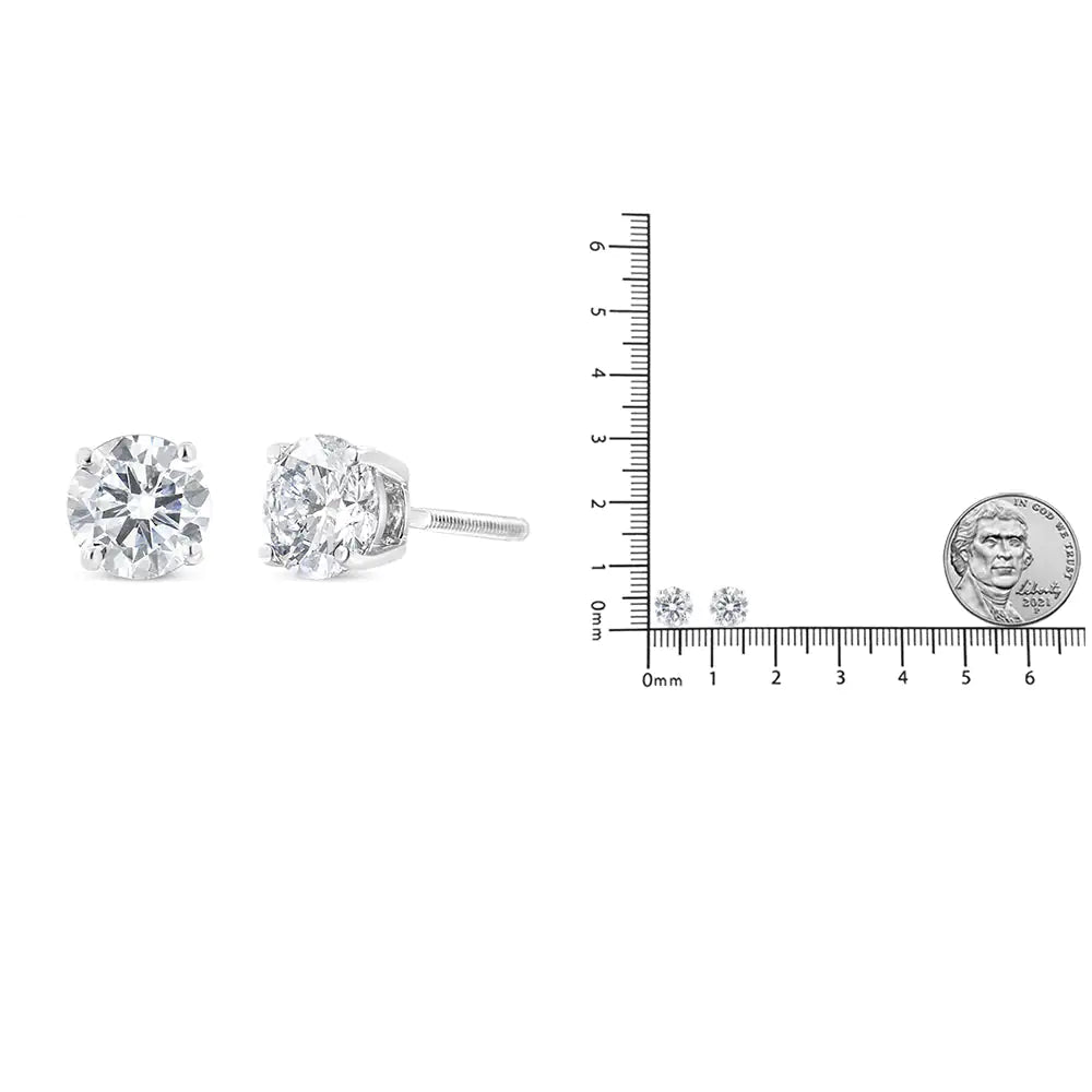 IGI 14K White Gold Diamond Earrings