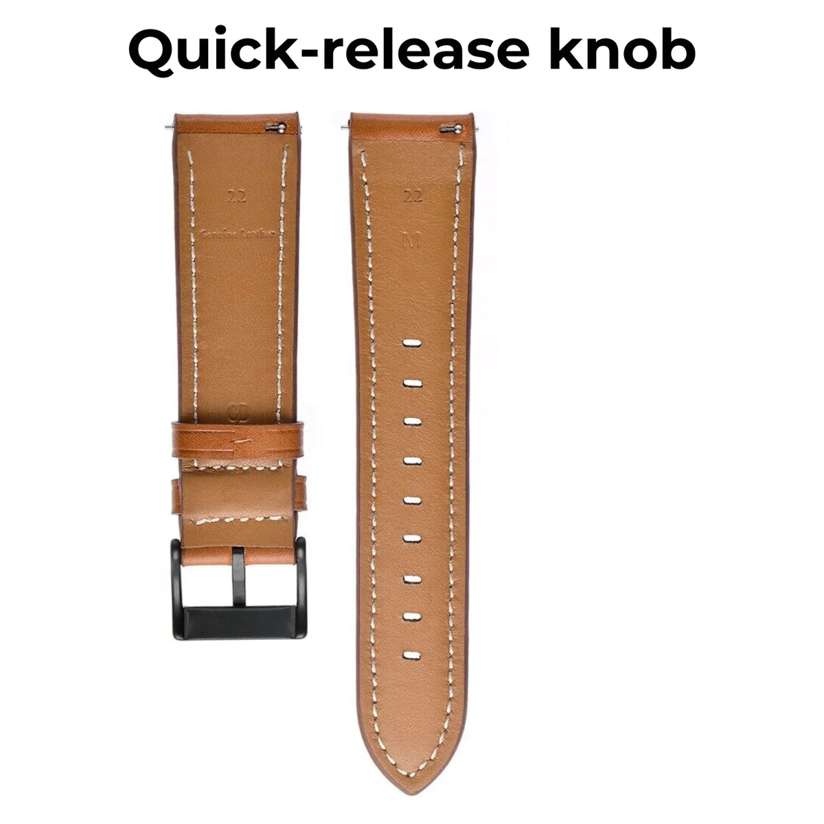 18mm 20mm 22mm Classic Genuine Leather Watch Band Strap Quick