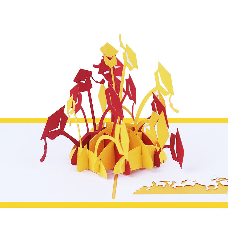 Creative 3D Graduation Greeting Card