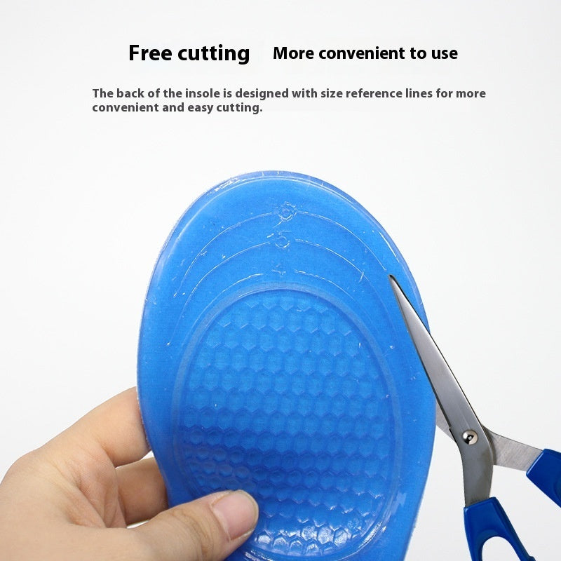 Men's And Women's Sports High Skin-friendly Sweat-absorbent Shock-absorbing And Pressure-relieving Insole
