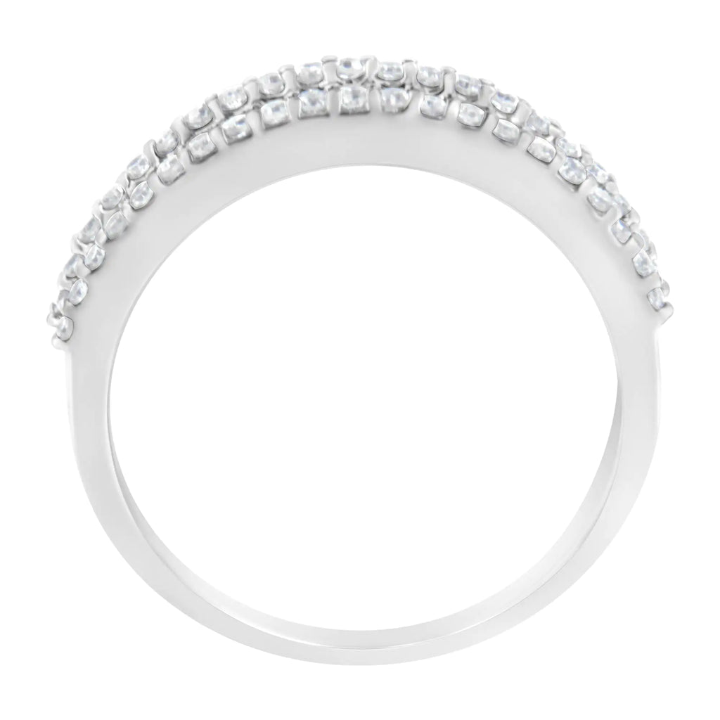 14KT White Gold Diamond Band Ring
