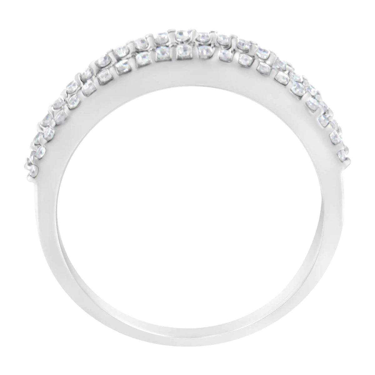 14KT White Gold Diamond Band Ring