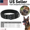 2" Tactical Heavy Duty Nylon Dog Collar K9 Military Metal Buckle