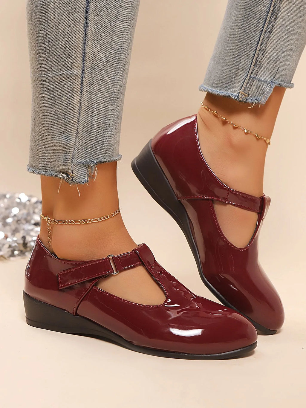 Point Toe Wedge Loafers