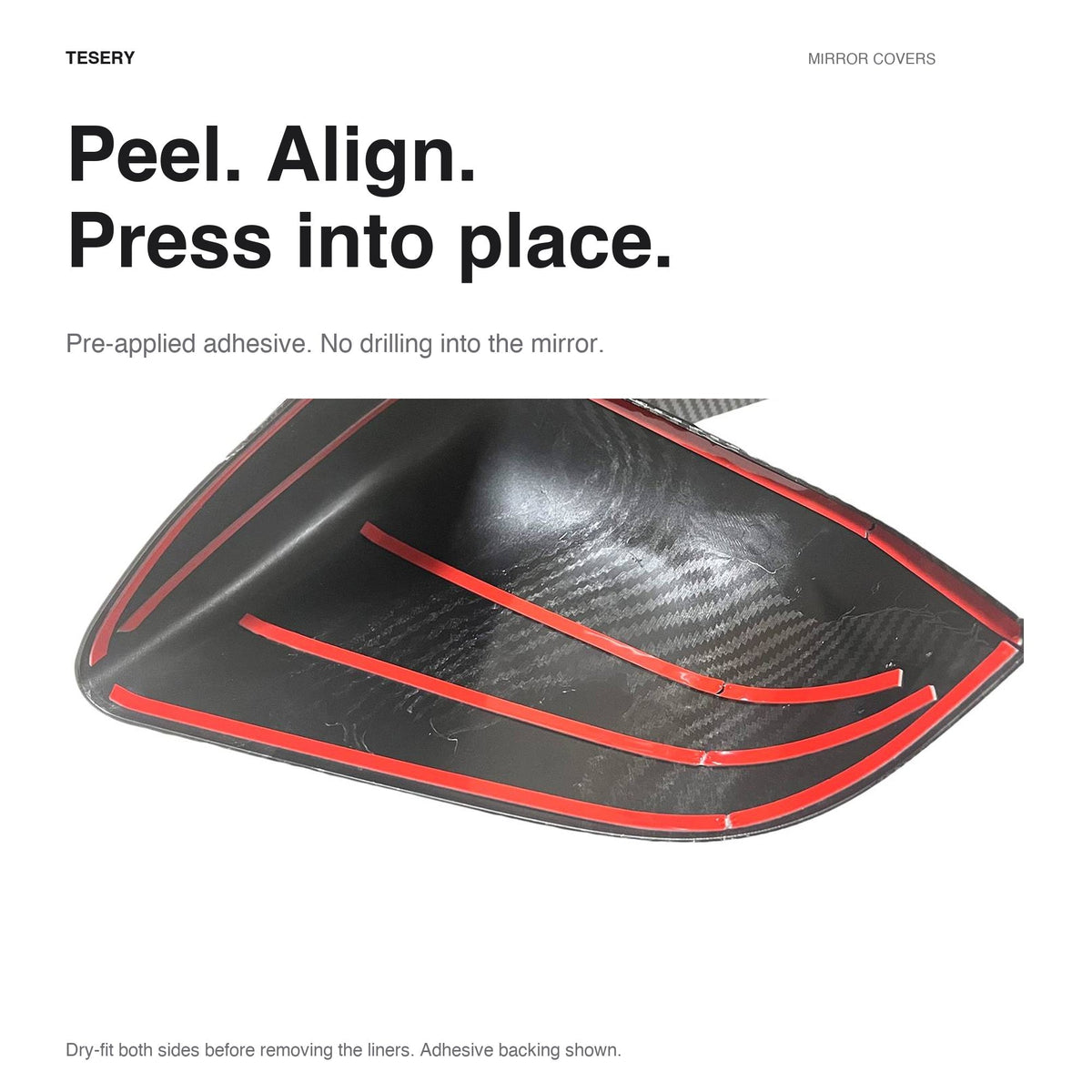ABS Mirror Covers 4 Finishes