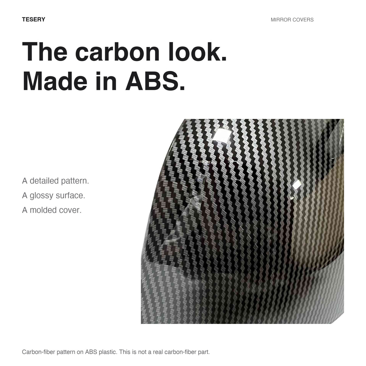 ABS Mirror Covers 4 Finishes