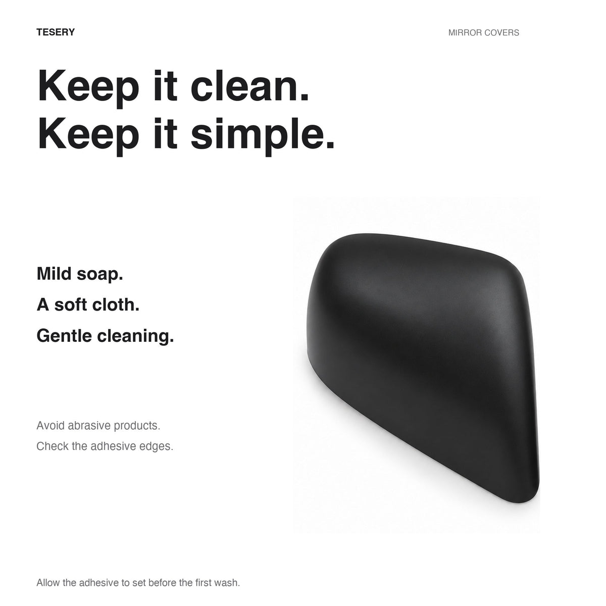 ABS Mirror Covers 4 Finishes