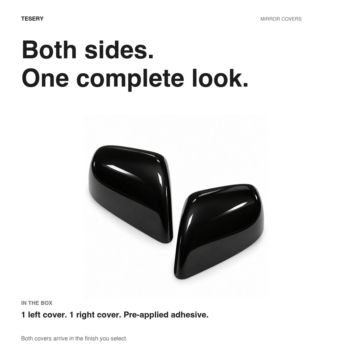ABS Mirror Covers 4 Finishes