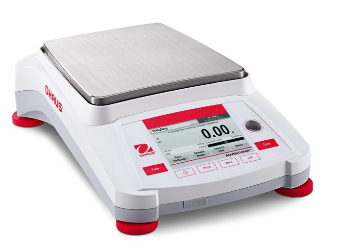 Ohaus AX5202 Adventurer Precision Balance, 5200 g x 0.01 g, AutoCal