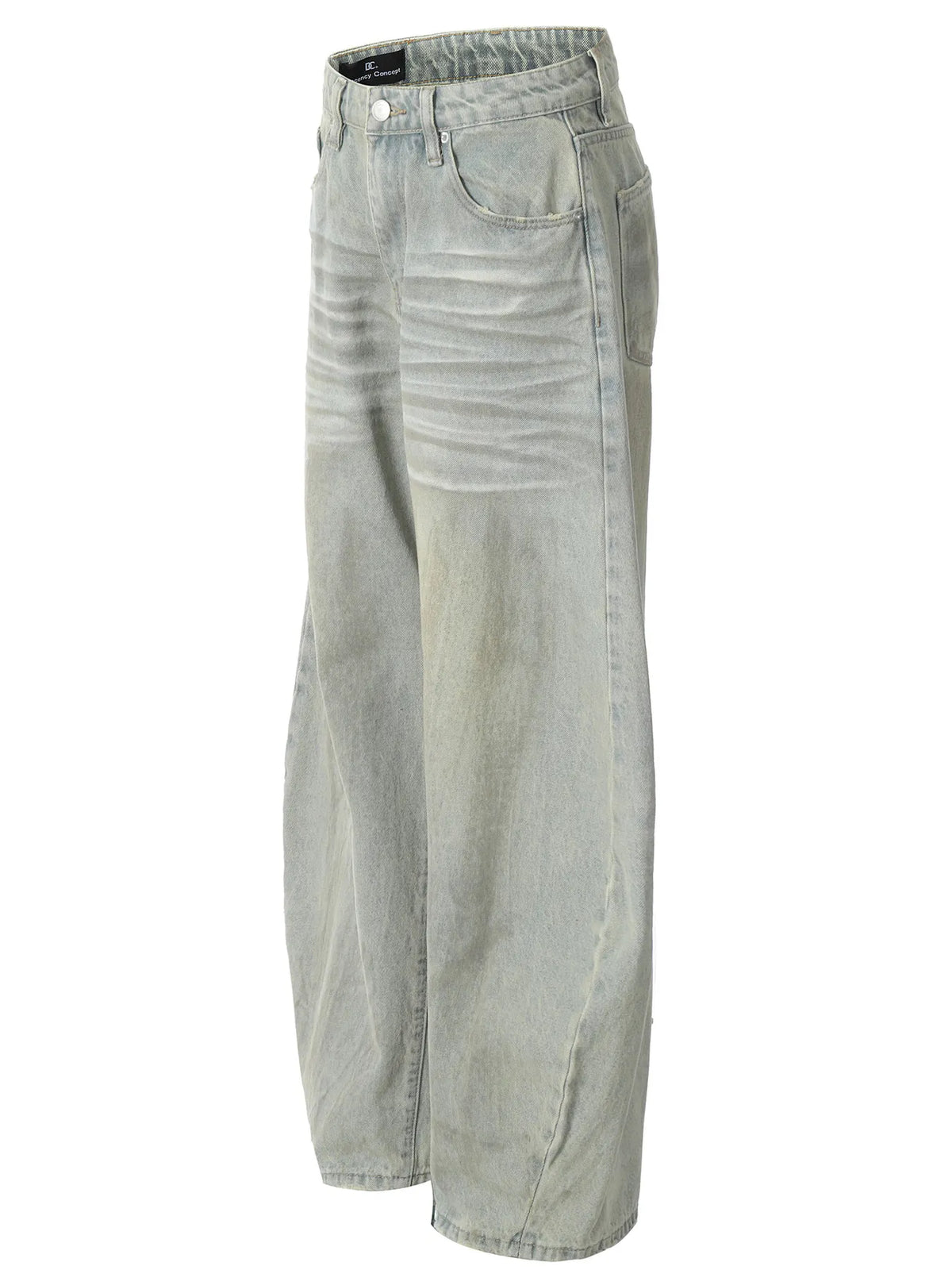 Men's Vintage Washed Wide Leg Jeans