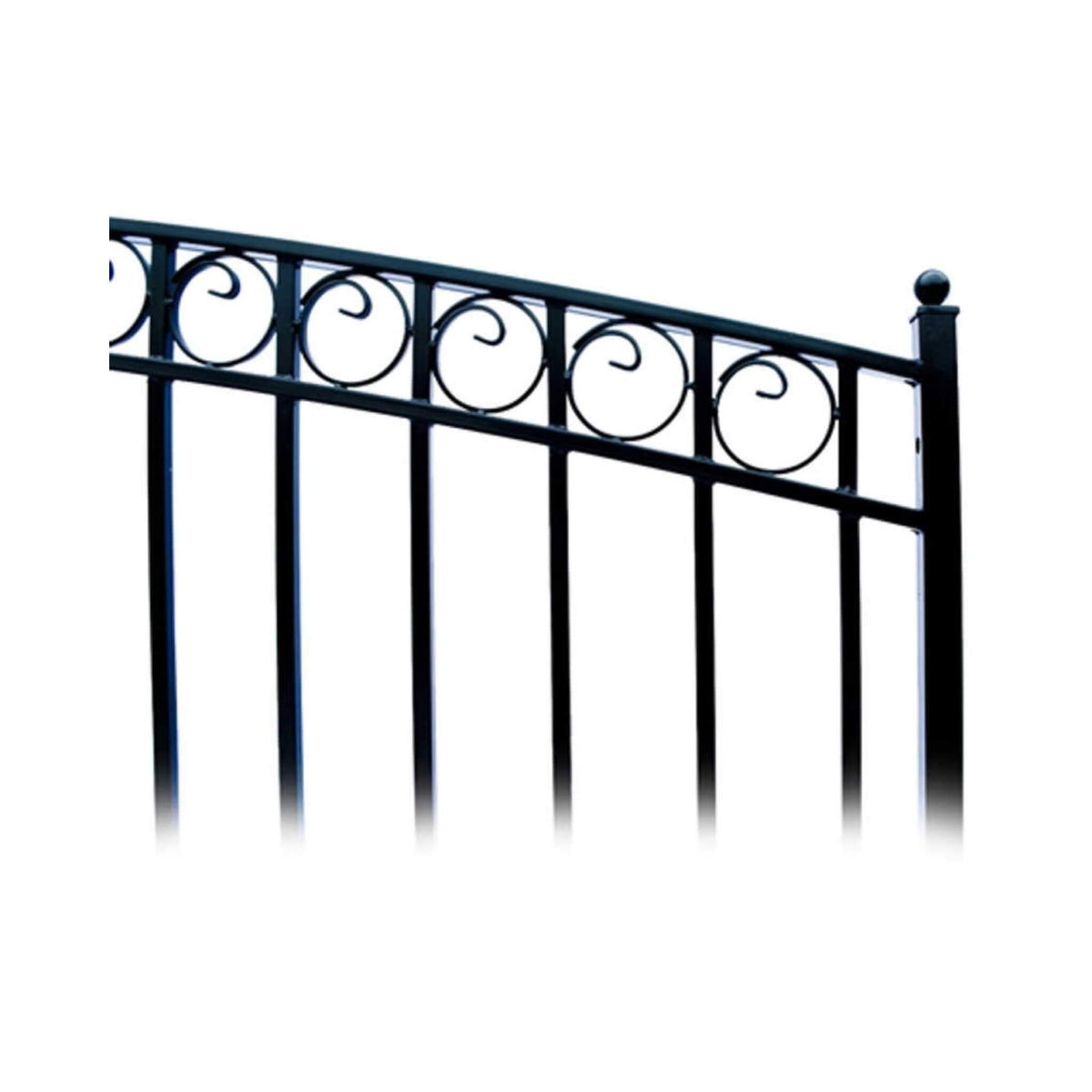 [12-18Ft] Heavy-Duty Paris-Style Steel Premium Dual-Swing Drivewa