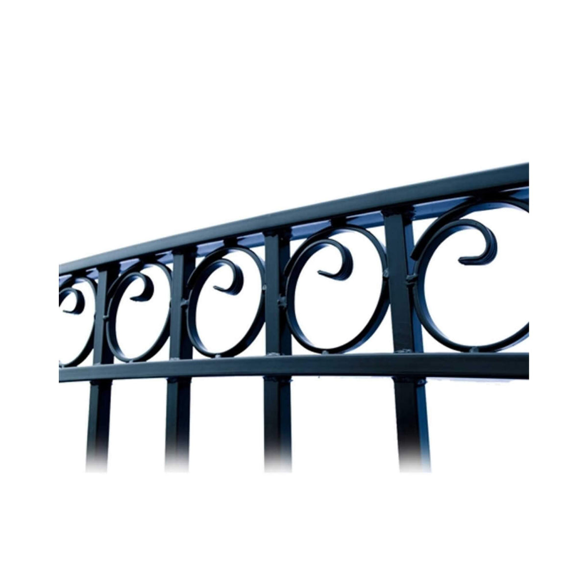 [12-18Ft] Heavy-Duty Paris-Style Steel Premium Dual-Swing Drivewa