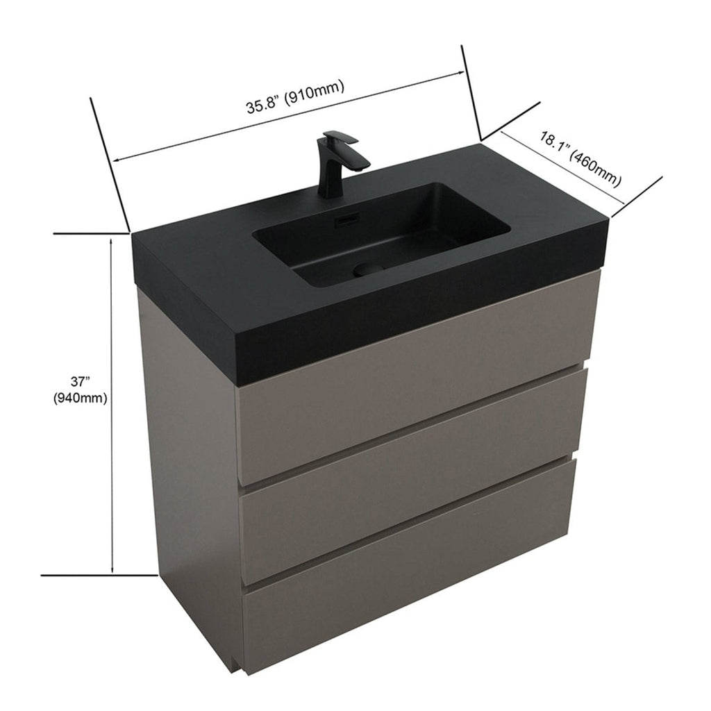 [SAK71364] 36" Premium Bathroom Vanity Set