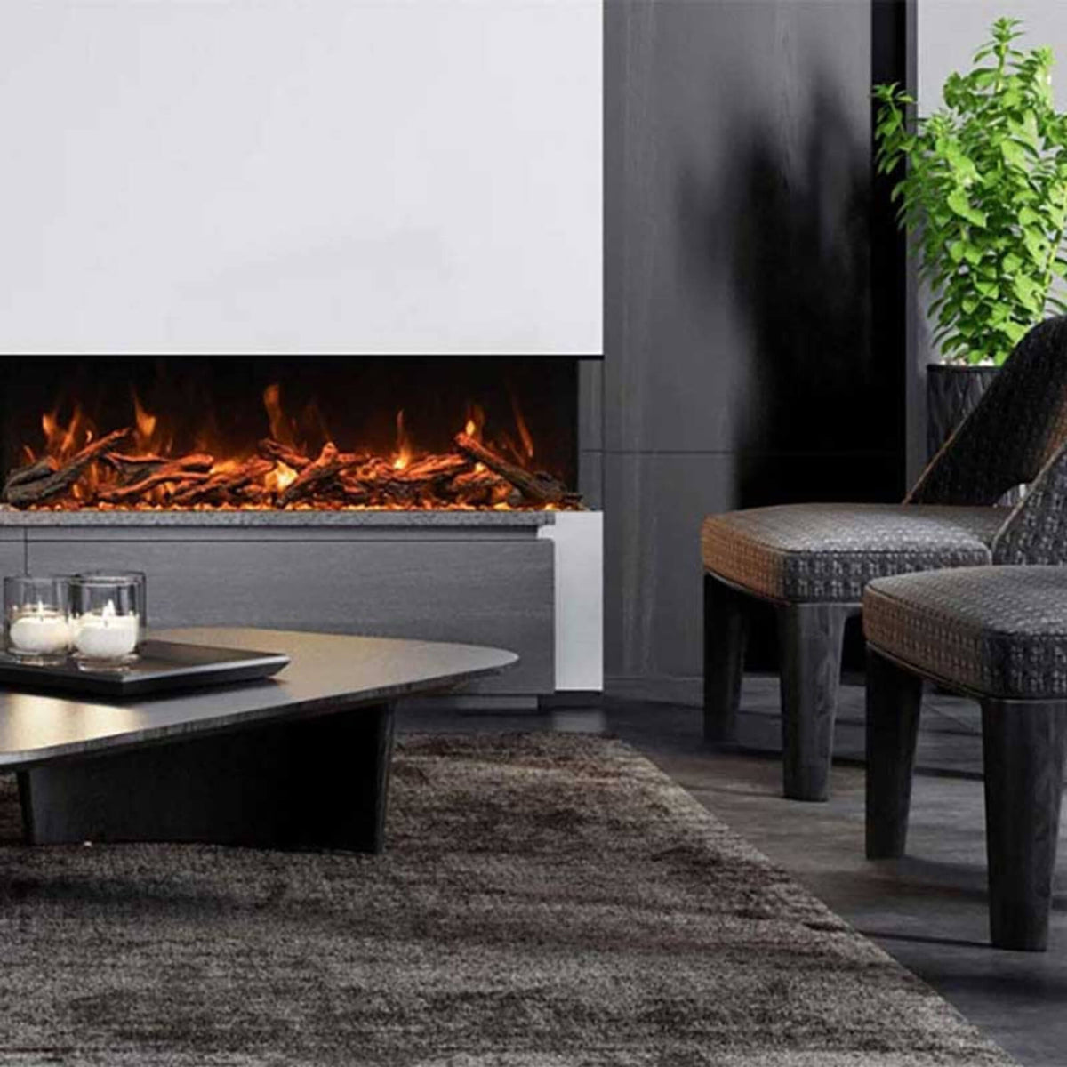 Amantii Tru-View XL Deep Smart Electric Fireplace [50/60/72-TRU-VIEW-XL] (SAK52864)
