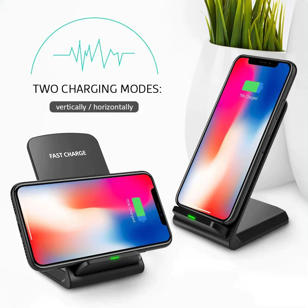 Qi Wireless Fast Charger Charging Pad Stand Dock Samsung Galaxy