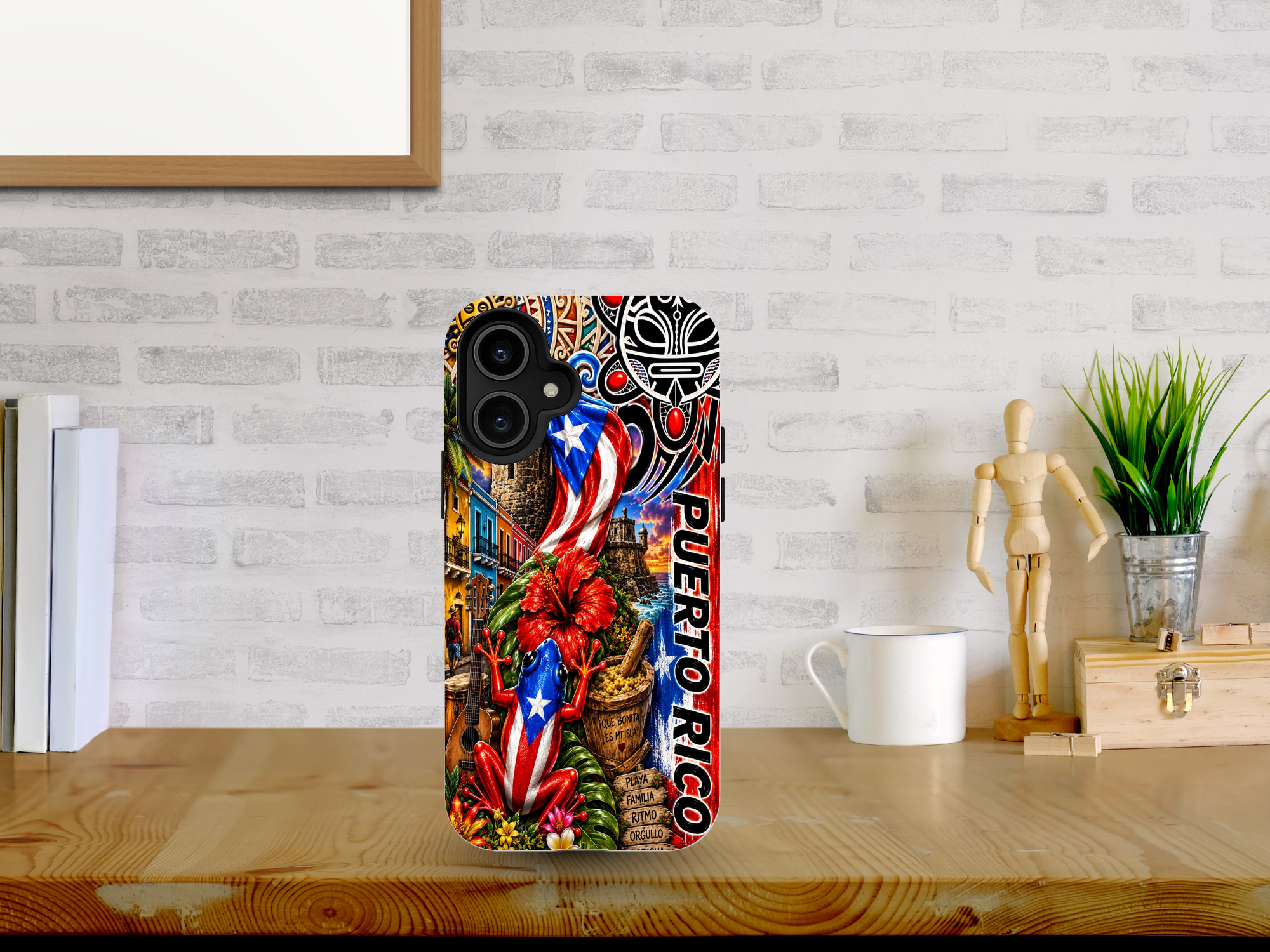 Puerto Rico Phone Case | Boricua Coquí Flag Tropical Protective Case
