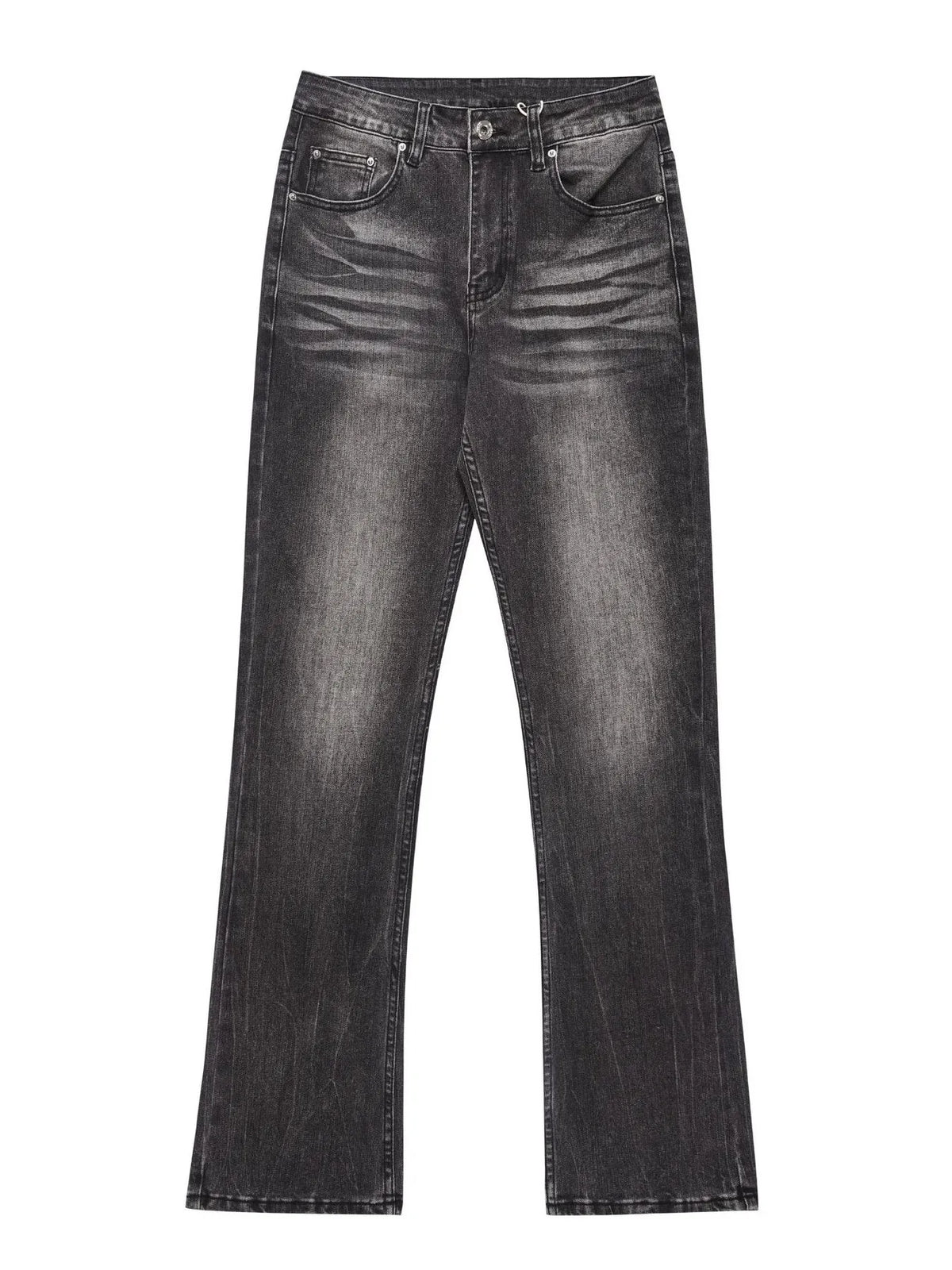 Men's Washed Straight-Leg Jeans