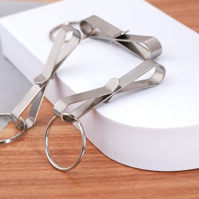 Stainless Steel Key Ring Old Pendant