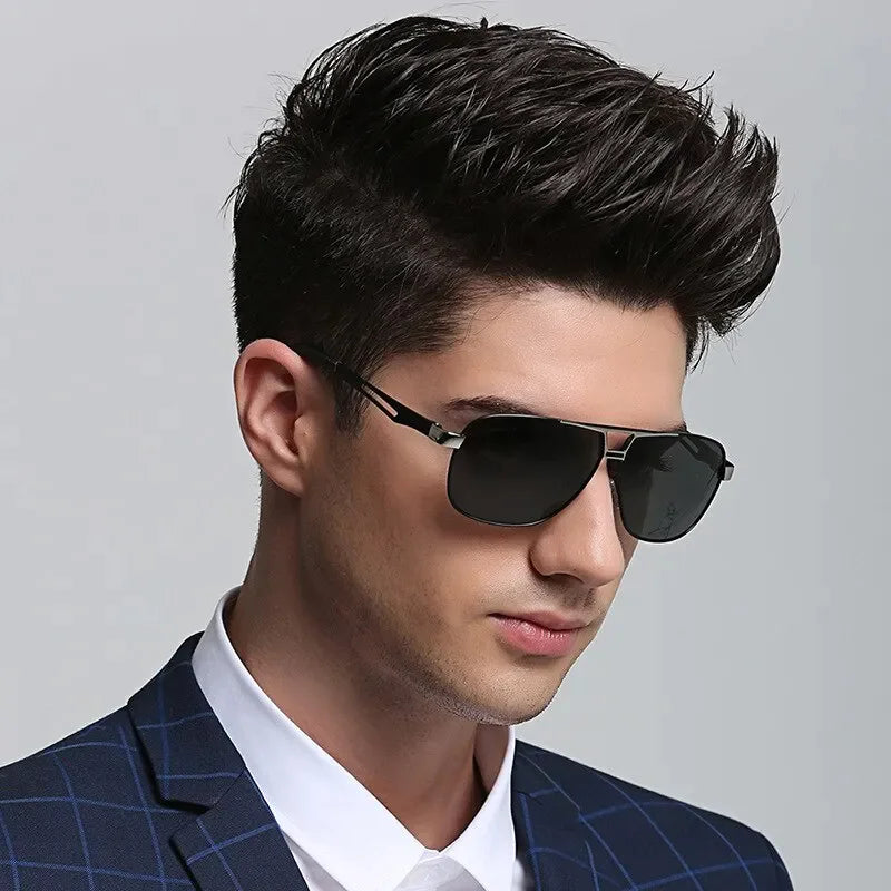 Mens Polarized Pilot Sunglasses Outdoor Driving UV400 Sun Glasses