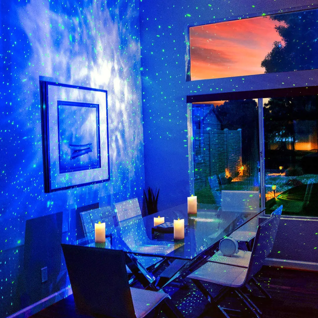 Alexa Compatible Laser Projector w/ LED Nebula Cloud